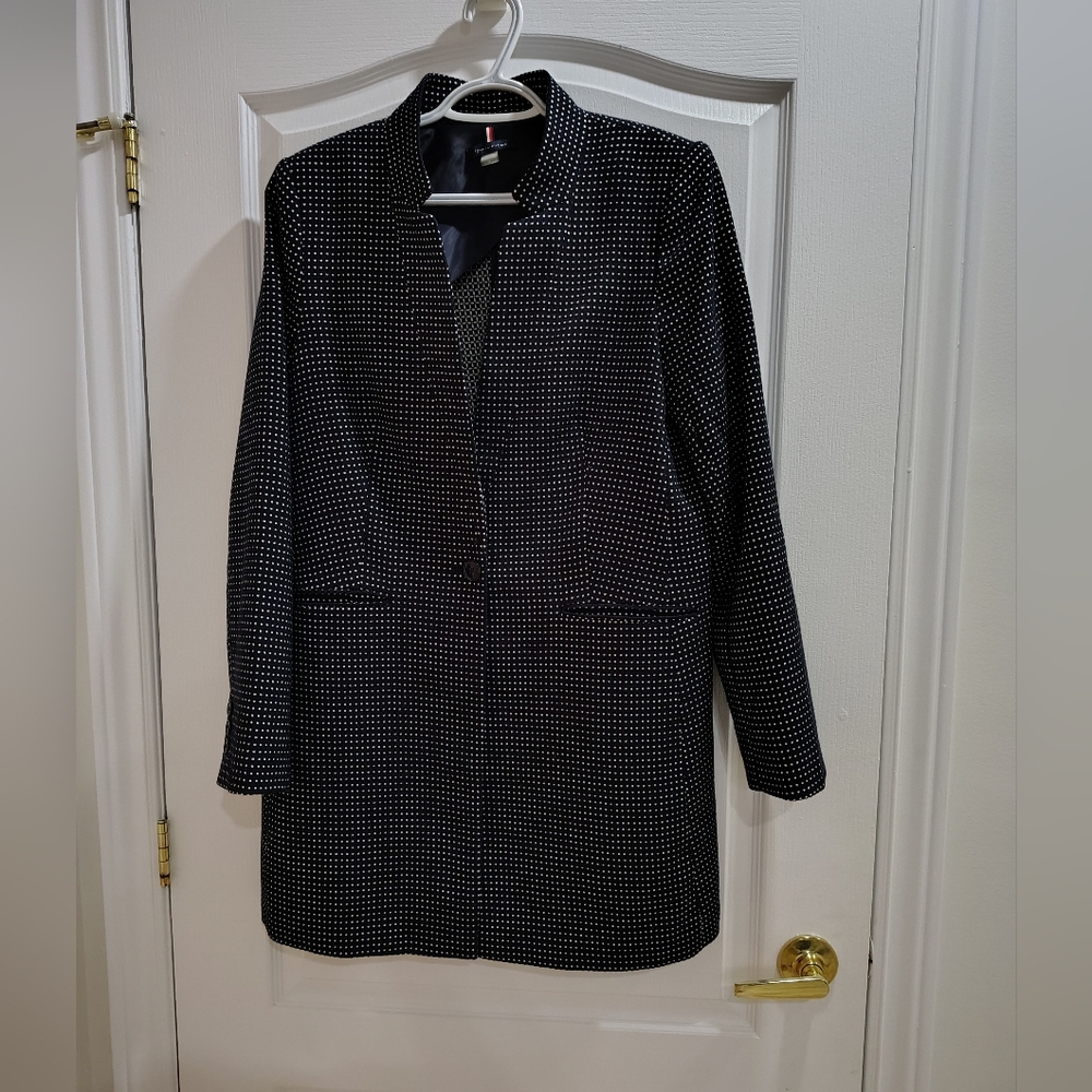 Tommy Hilfiger Women’s Polka Dot Longline Blazer